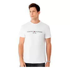 Camiseta Tommy Hilfiger Masculina Core Logo Branca