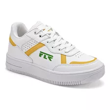 Tenis Junior Filq Air 2053 Blanco Amarillo 22-25 121-273