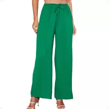 Calça Feminina Pantalona Cintura Alta Cós Largo Duna Moda