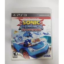 Sonic All Stars Racing Transformed Ps3 Midia Física C/manual