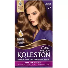 Kit Con Tinte Koleston 05, Color: 77 Marrón Dorado