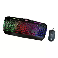 Kit Teclado Y Mouse Gamer Rgb Etheos 3600 Dpi Cable Usb Gtia