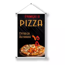 Banner Completo Pizza Pizzaria Rodízio Corda E Bastão