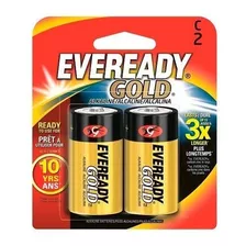 Pilas Alcalinas Eveready Gold C Medianas X2 Super Oferta!!