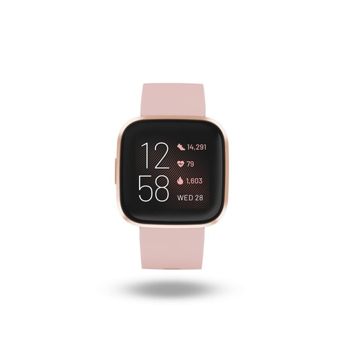 Smartwatch Fitbit Versa 2 Caja De  Aluminio Anodizado  Copper Rose Aluminum, Malla  Petal De  Silicona Fb507