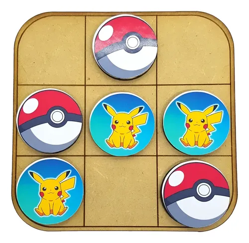 Tateti De Pokemon Cumple Infantil Souvenir Ta-te-ti X30
