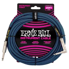 Cable Ernie Ball Rec/ang Para Instrumento, 6.10 Mts. 6090