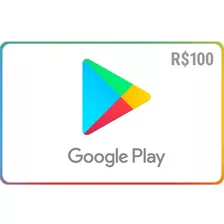 Gift Card Digital Google Play R$ 100 Recarga