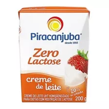 Creme De Leite Piracanjuba Zero Lactose 200g - Caixa 6 Unid