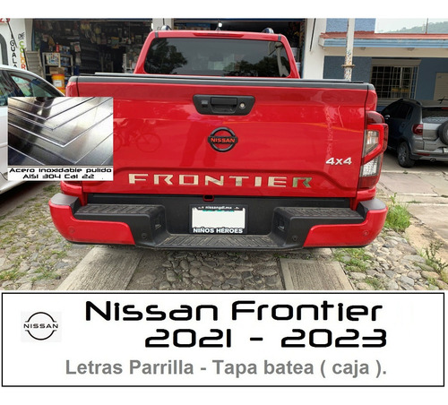 Letras Logotipo Nissan Frontier  2021 - 2024 Tapa Batea Foto 2