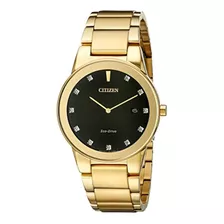 Citizen Eco-drive Para Hombre Au1062-56g Axiom Gold Watch