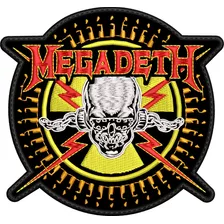 Parche Bordado Megadeth 10.6x9.9 Cm Metal/rock Clasico
