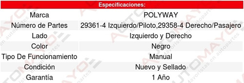 Kit 2 Espejos (de Calidad) Gmc Envoy 94-04 Polyway Foto 4