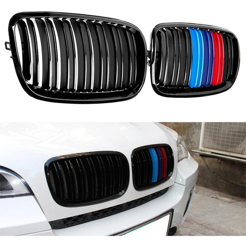 Rejilla De Doble Listn De Color M Para Bmw E70 E71 E72 X5 Foto 2