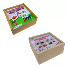 Kit 2 Jogos Memória Objetos E Animais Brinquedo Pedagógico