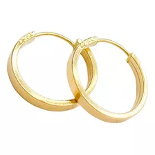 Brinco Argola 13,50mm Em Ouro 18k Belíssimo