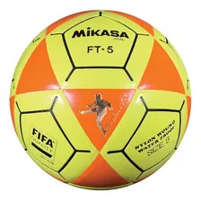 Balón De Fubtol Mikasa Ft5 Amarillo/naranja