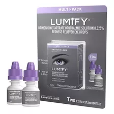 Lumify Redness Reliever Eye Drops, 15 Ml. 2 Bottles.