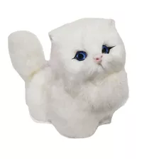 Gato Peluche Suave Electrónico Realista Con Sonido Juguete