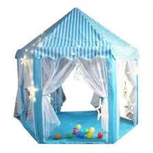 Carpa Casita Tull Castillo Princesa + Luz Cascada Estrella