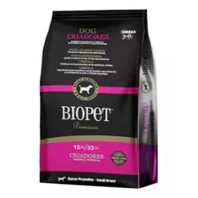 Biopet Premium Criadores Alimento Para Perro Adulto De Raza Pequeña Sabor Pollo Y Arroz En Bolsa De 15kg