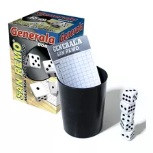 Juego De Mesa Generala Cubilete C 5 Dados + Anotador Juguete