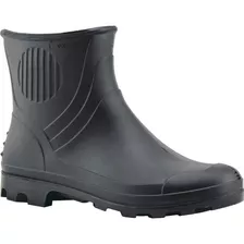 Bota Borracha Galocha Vonder Em Pvc Forrado Preto Cano 3/4