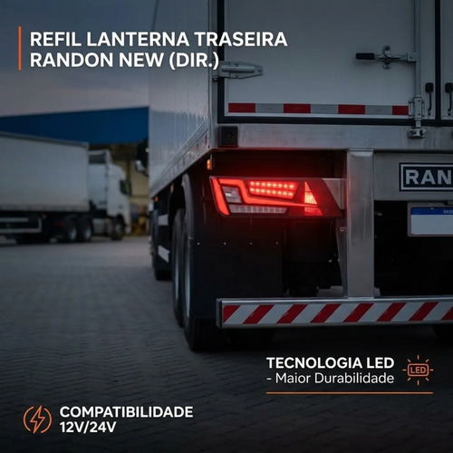 Refil Da Lanterna Traseira Randon New Após 2023 Lado Direito Direito/passageiro Vermelho Direito — foto 7