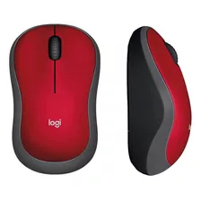 Mouse Inalámbrico Logitech M185 Rojo