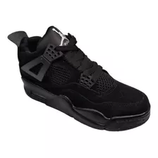 Botas Zapatos Nike Jordan Retro 4 Carrito Caballeros Negro