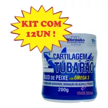 Gel Cartilagem De Tubarão Kit Com 12 Unidades 200g Rhenuks