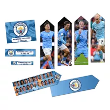 Kit Escolar Manchester City Etiquetas Editables