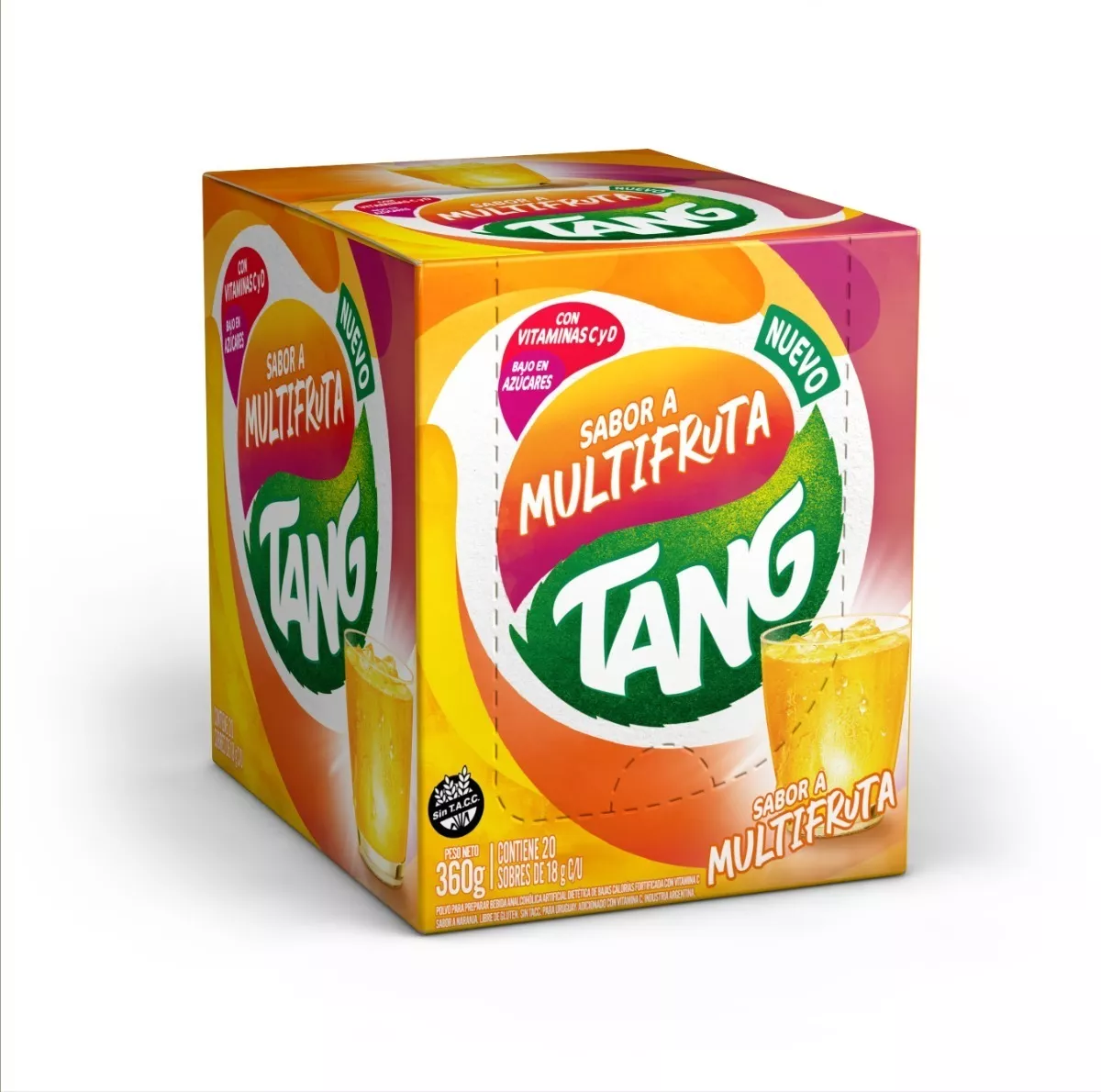 Jugo Tang Multifruta Sin Tacc Bajo En Azucares - Caja X20u
