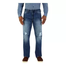 Jeans Breton De Mezclilla Relaxed Fit. Estilo Bjm062