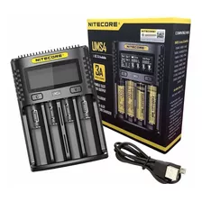 Cargador Ums4 Usb Nitecore 4 Slots Display De Estado 18650