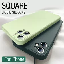 Funda De Silicona Líquida For iPhone 12promax