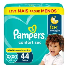 Fraldas Pampers Confort Sec Xxxg