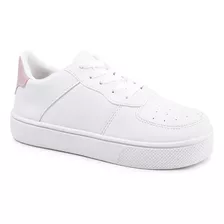 Tênis Feminino Clássico Branco Sapato Casual Leve Confort