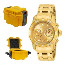 Relógio Invicta Pro Diver 15036 Banhado A Ouro Suíço + Nf-e