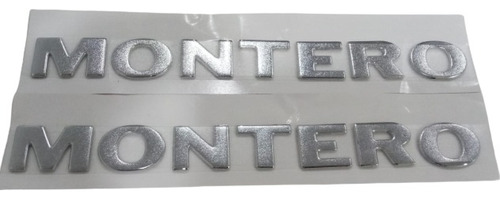 Foto de Emblemas Mitsubishi Montero Letras Sueltas Cromadas. 