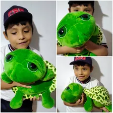 Peluche Tortuga Verde Ojos Grandes 42cm Importada Nici