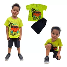 Kit 10 Peças Roupa Infantil Menino Atacado Verão Promocional