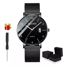 Reloj Cuarzo Calendario Deportivo Impermeable Moda Hombres