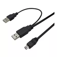 Cable Disco Duro Externo Mini Usb V3 Tipo 'y' Conector 5 Pin