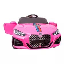 Carrinho Elétrico Infantil Rosa Motorizado 12v Controle Led