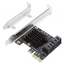 Adaptador Pcie X1 A 4 Puertos Sata Gen 3.0