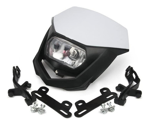 Carcasa Blanca Y Negra 12v 35w Faro Yamaha Yz Xt Wr Ttr 125 Foto 3