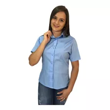 Camisa Feminina Promoção Modelo Slim Manga Curta