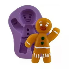 Molde De Silicone Homem Biscoito Ib-1474 / S-473