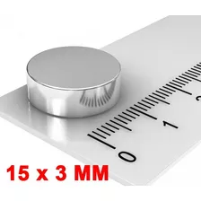 Imã De Neodímio Disco 15mm X 3mm 50 Peças 15x3 Mm 15 X 3 Mm